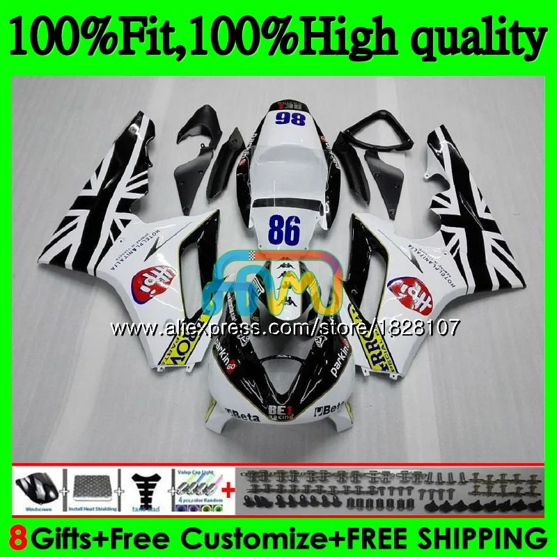 OEM инъекция для Triumph Daytona 675 белый черный 09 10 11 12 82b. 21Daytona Daytona675 2009 2010 2011 2012 полный