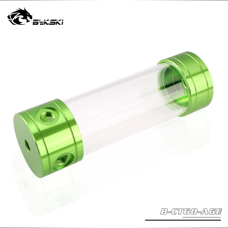 Цилиндрический резервуар для воды Bykski 60 мм 200 блок водяного охлаждения