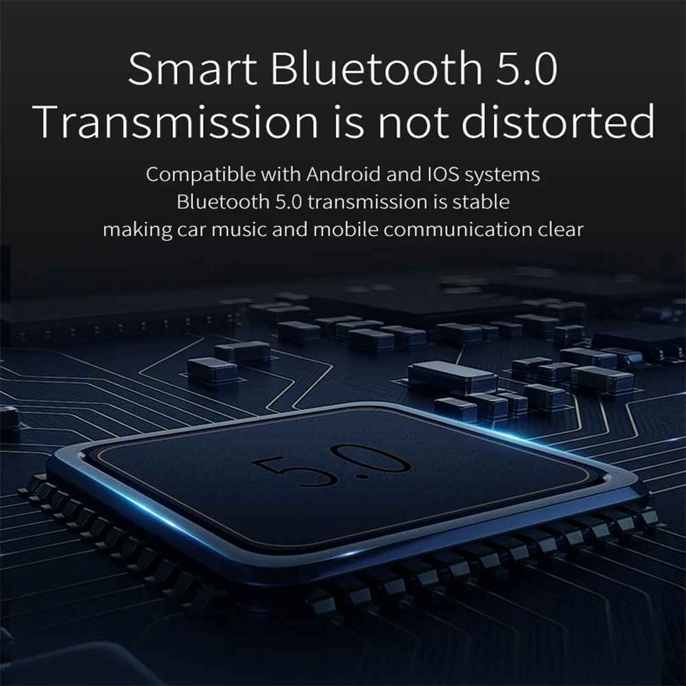 Bluetooth fm-передатчик 7 цветов окружающий светильник с режимом дыхания fm-модулятор QC3.0 автомобильное зарядное устройство передатчик Bluetooth Handsfree