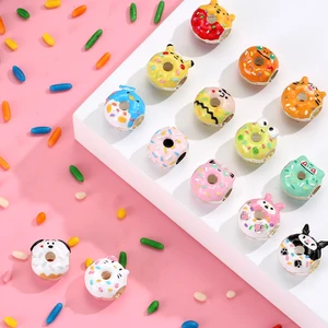 Шармы круглые из серебра 925 пробы для браслета, пончиков, торта