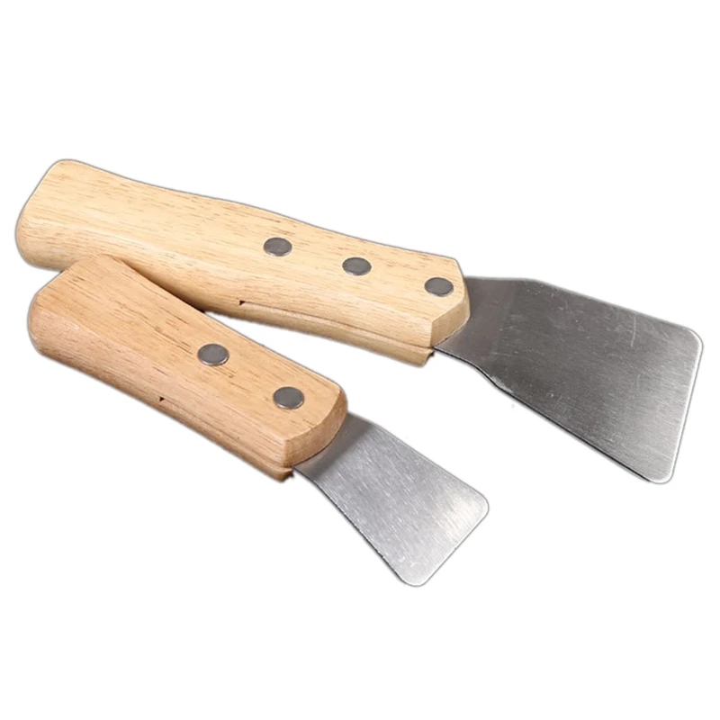 

2Pcs/Pack Stainless Steel Industrial Big Spatula Scoop Stretch Ceiling Film Shovel Accessories for Welding Harpoon