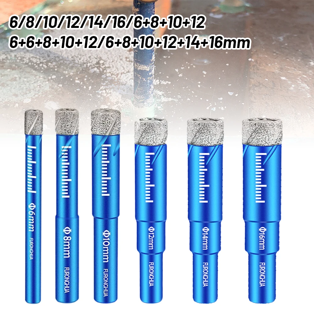 

6-16mm Diamond Dry Drill-Bit Holesaw For Porcelain Granite Tile Ceramics Marble Wide Application Range Suitable For Hand Drills