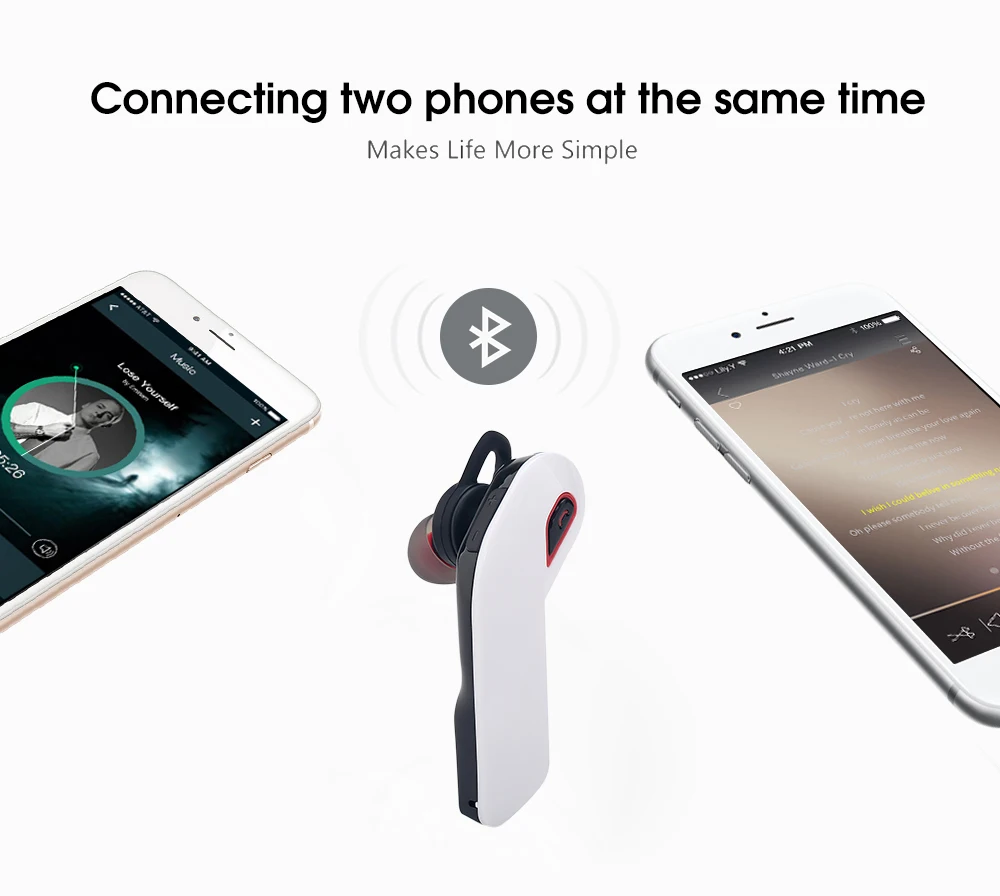 Lymoc Y97 Bluetooth гарнитуры беспроводные наушники Handfree наушники HD микрофон бизнес драйвер Спорт езда музыка для iPhone XiaoMi