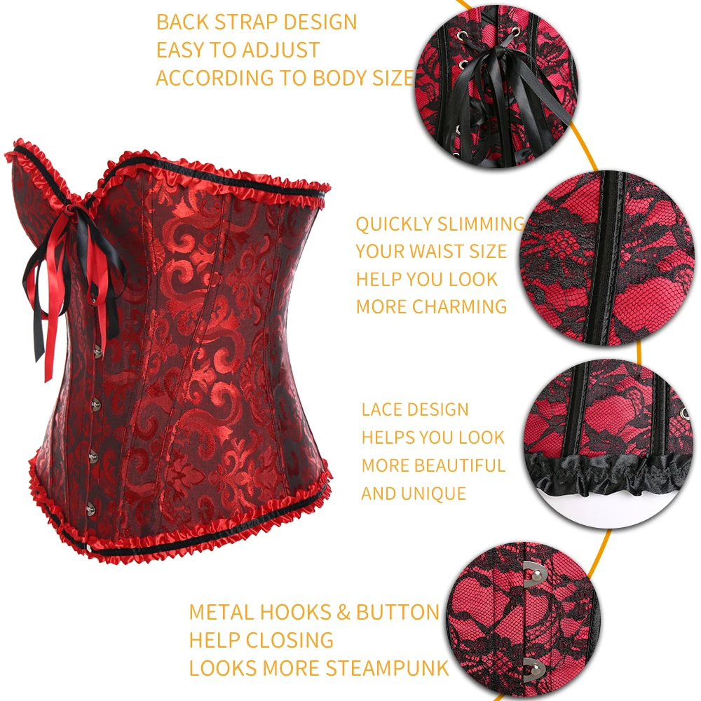 Корсеты в готическом стиле топы стимпанк сексуальные женские корсеты для
