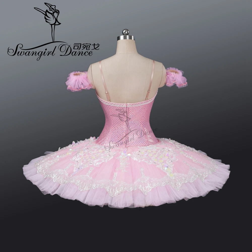 

pink peach fairy professional ballet tutu classical ballet tutu for girls pancake tutu with lace ballerina tutusBT9087