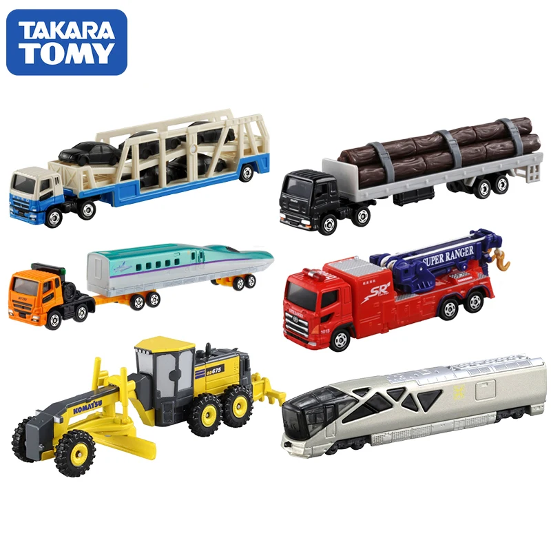 

Takara Tomy Tomica Alloy Model Children's Toy Extended Cadillac Benz Transport Engineering Vehicle Desktop Decorations