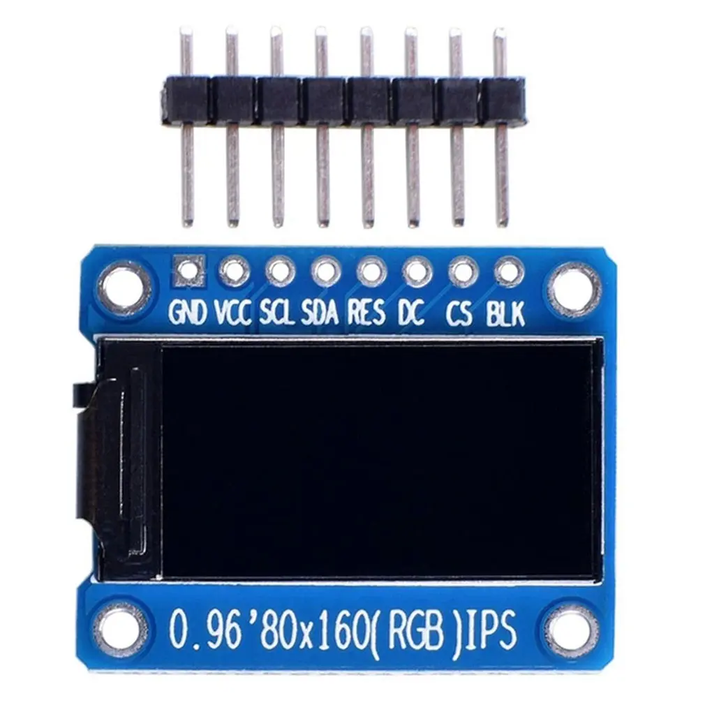 

HD 65K 0.96 inch TFT Display Ips LCD Screen Drive IC ST7735S 3.3V 160x80 SPI Interface for Arduio Full Color LCD Display Module