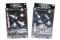 alloy space model toy set aircraft rocket childrens car launch tower spacecraft satellite