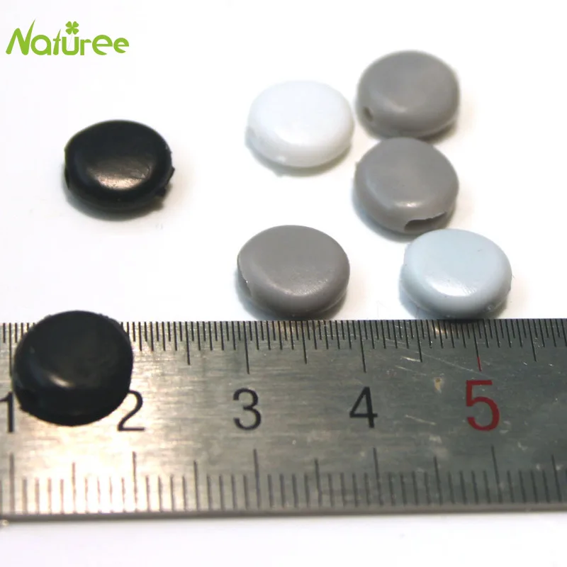 1000 шт. разноцветные мягкие пластиковые Силиконовые Круглые эластичные