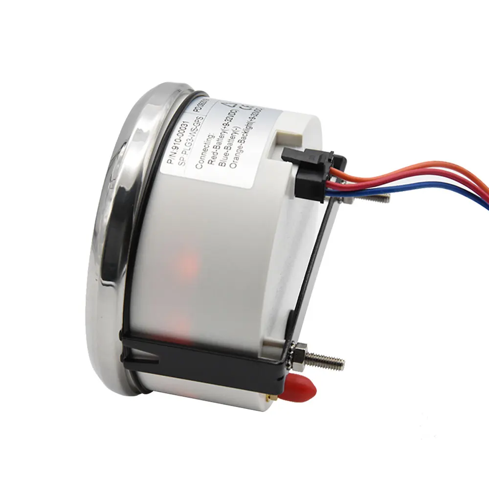 

85mm Gauge GPS Speedometer Odometer GPS Antenna 0~999 Knots MPH Km/h Adjustable GPS Speed Gauge Red Backlight Boat Yacht