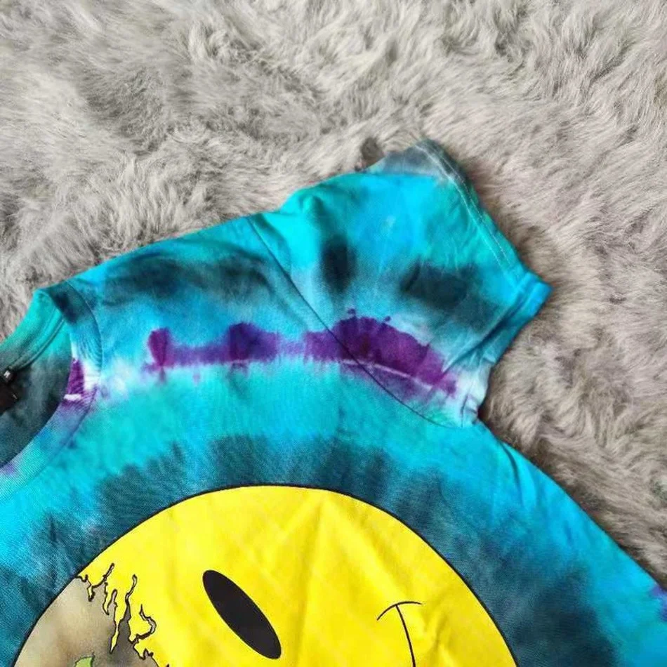 

Style 2021ss Summer Travis Scott Dead day tie dye T-Shirts Men Women Skull Printing T Shirt Oversized Clothing t shirts men