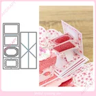 Сюрприз Дисплей карты металлический Трафаретный вырубной Штамп для DIY Скрапбукинг фотоальбом декоративное тиснение PaperCard ремесла Die2021