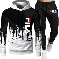 mens sportswear 2021 new fashion hoodie men sportswear and trousers two piece leisure jogging men high quality clothing