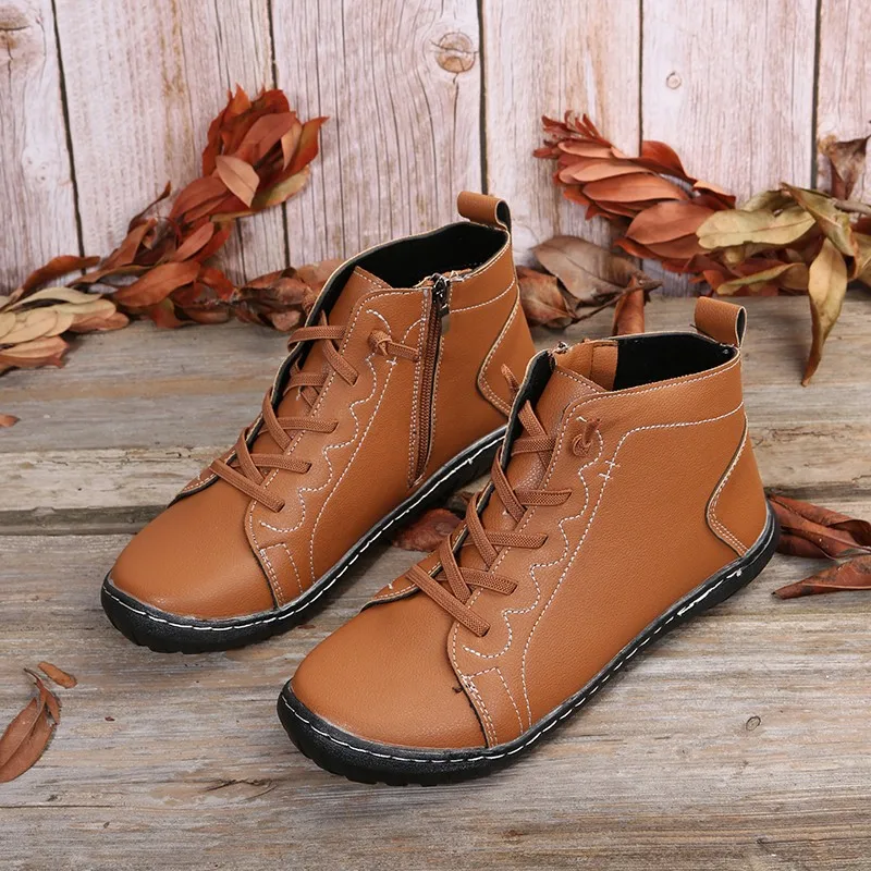 

Ботинки, женская обувь в стиле ретро, модные кожаные ботильоны, повседневные короткие ботинки, роскошные дизайнерские новые женские ботинк...