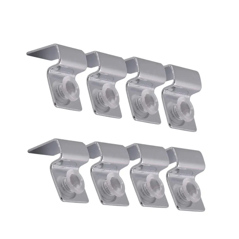 

8pcs Stainless Steel Brackets Fish Tank Cover Clips Aquarium Lid Supports 6mm