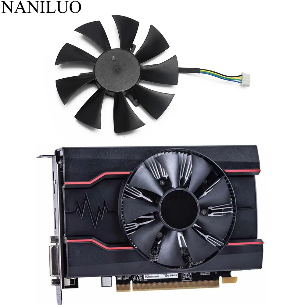 Кулер GA91S2H для Видеокарты Radeon SAPPHIRE RX550 85 мм 4PIN RX 550|Кулеры и системы охлаждения