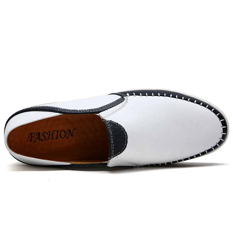 CLAXNEO мужская кожаная обувь без шнуровки модные летние мужские лоферы 2020 из