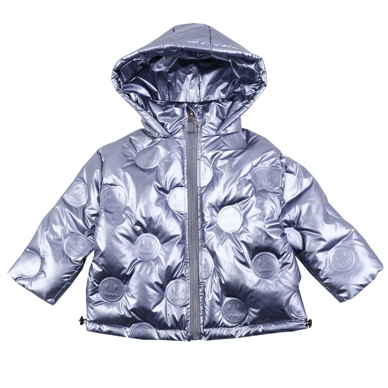 

Girls' Mirror Embossed Cotton-Padded Clothes 2020 Winter Baby Mid-Length Fashionable Jacket Children's Clothing Fashion