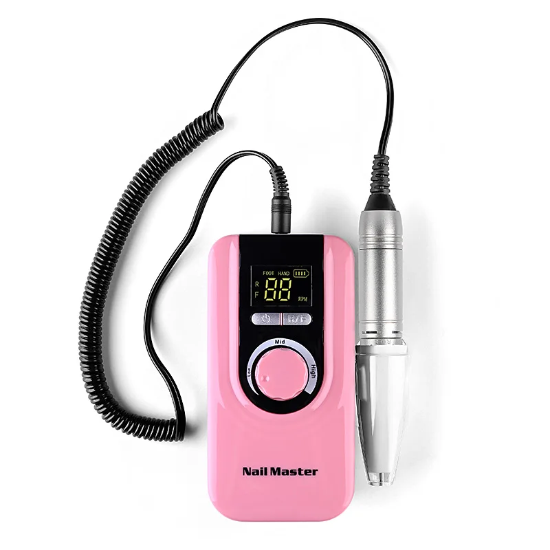 

35000RMP Portable Nail Drill Manicure Set File Nail Pen Machine Set Kit With EU Plug Battery Portable Nail Grinding Machine
