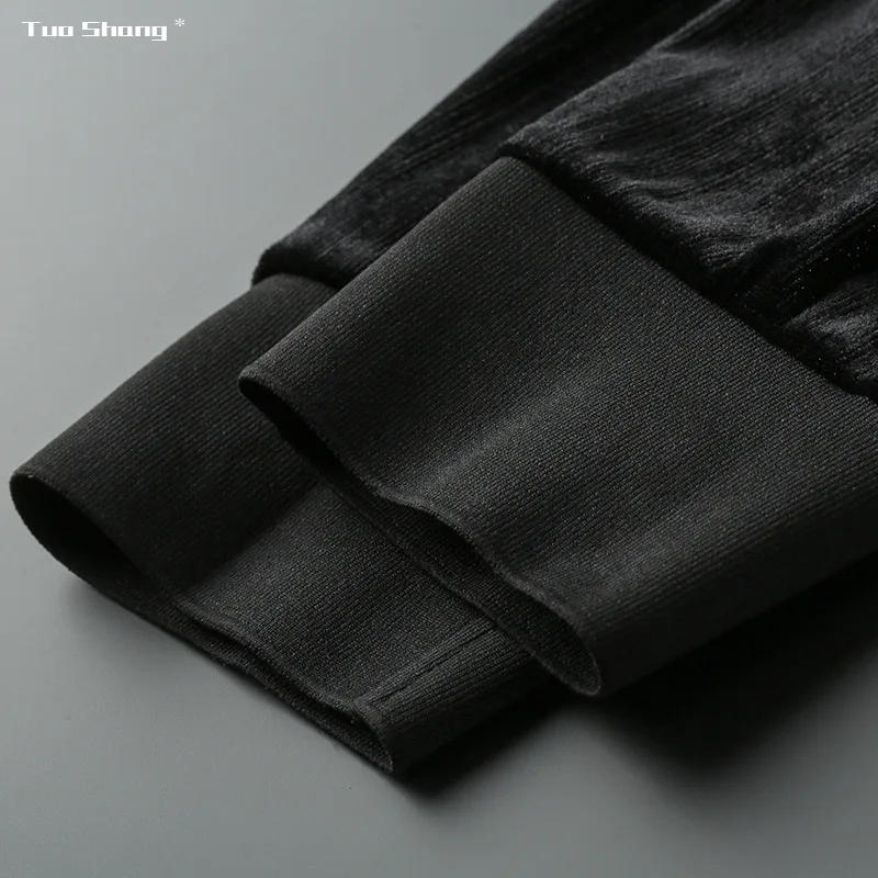 

Fashion Character Embroidery Men Pants Drawstring Ribbon Personality Casual Trousers New Designer Joggers Ropa De Hombre 2021