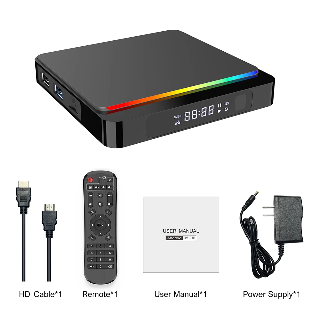 Смарт ТВ приставка SZBOX 2021 X4 PRO Amlogic S905X4 Android 10 4 Гб ОЗУ 32 ПЗУ 2 4G 5 8G Wifi BT4.2 4K HD