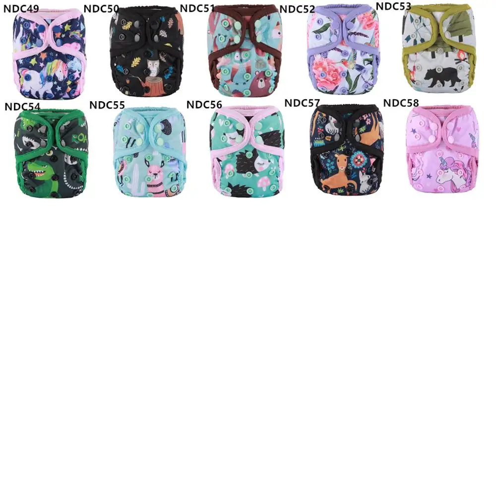 9 Ткань для новорожденных Подгузники Чехлы Регулируемая Водонепроницаемый 4 10lb 2 5