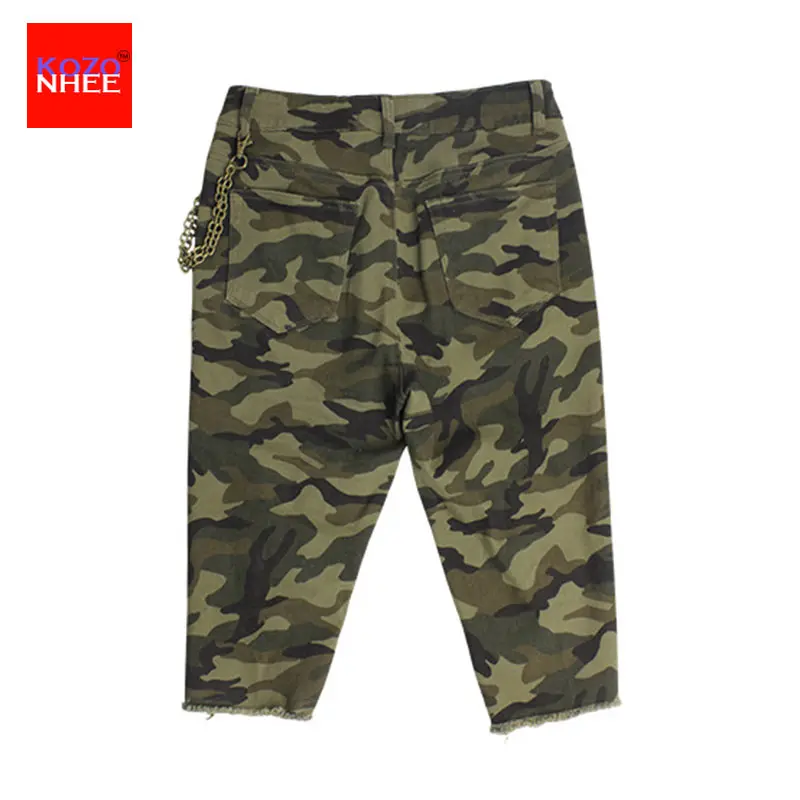 Узкие рваные джинсы с завышенной талией для женщин тонкие потертые