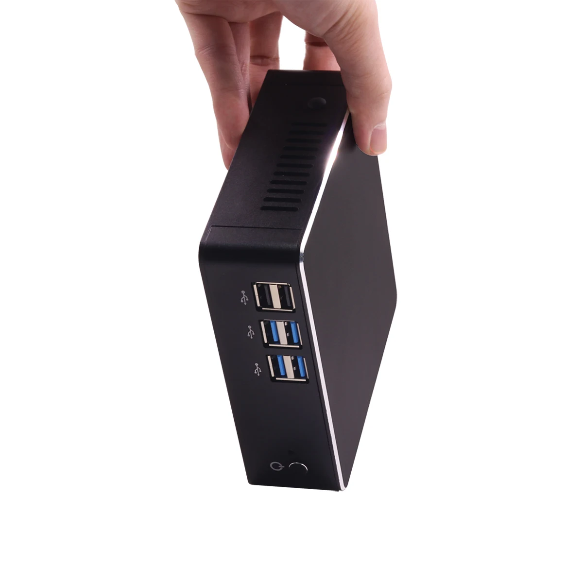 XCY мини ПК безвентиляторный Intel Core i7 7500U I5 7200U i3 7100U 4K HTPC компьютер Linux Windows 10 Мини