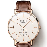 switzerland luxury brand lobinni man wristwatches 7 mm ultra thin japan quartz watch men fashion waterproof couples clock l3001m
