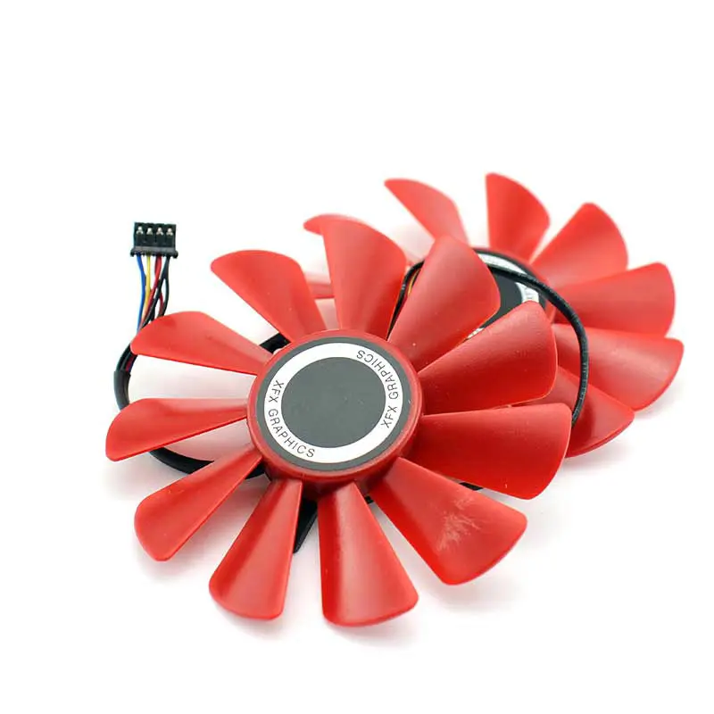 Новый оригинальный вентилятор для охлаждения графической карты RX470 RX480 RX570 RX474 RX478 RX574 RX578 диаметром 85 мм, шаг 39x39x39 мм.