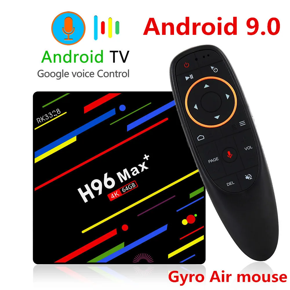 H96 MAX Plus ТВ приставка Android 9,0 4 Гб ОЗУ 32 Гб 64 Гб ПЗУ RK3328 телеприставка 5G Wifi 4K смарт медиаплеер pro PK X96 RK3318 HK1