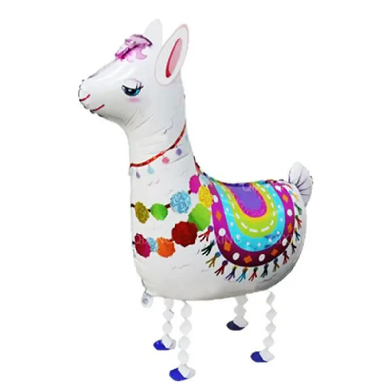 1 шт. кактус Альпака Llamas Единорог торт Топпер кекс Wedding свадебное украшение для торта ко дню рождения джунгли летние товары для вечеринок - Цвет: Balloons 1pcs