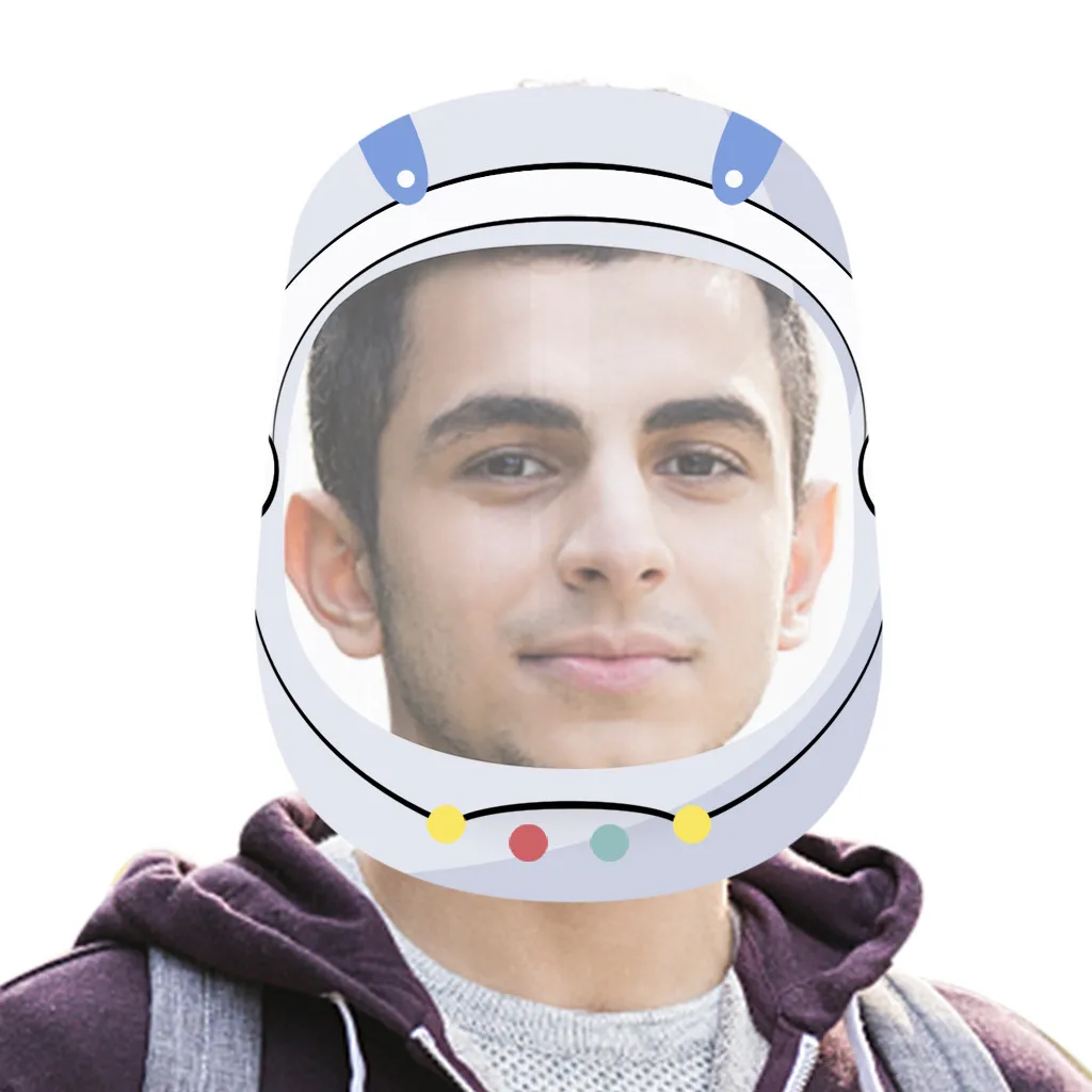 Козырек для лица взрослых пылезащитный противотуманный многоразовый защитный