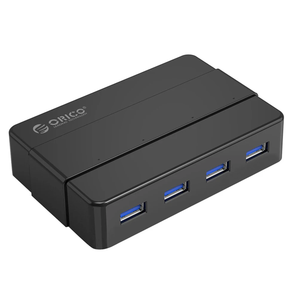 

ORICO 4-port USB 3.0 HUB 5 Gbps Ultra-high-speed Portable USB Docking Station With 12V Power Adapter Suitable For Laptops
