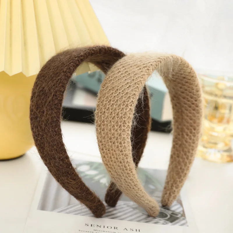 

2021 Зимняя акриловая вязаная повязка для волос, Женские аксессуары для волос, шерстяная повязка на голову для девочек, повязка на голову, Жен...