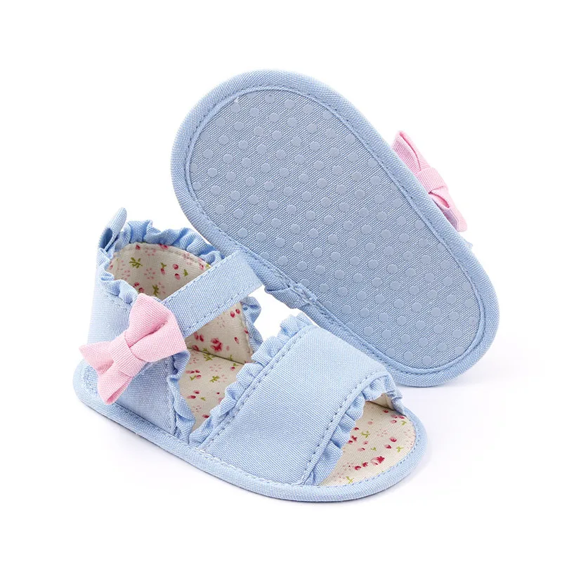 Модные летние детские туфли для новорожденных девочек мягкие женские