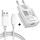 Быстрое зарядное устройство QC 3,0, USB-адаптер типа C, зарядный кабель для Xiaomi POCO F3 M3 X3 Pro NFC OPPO A95 A55 A94 A54, фотокабель для зарядного устройства