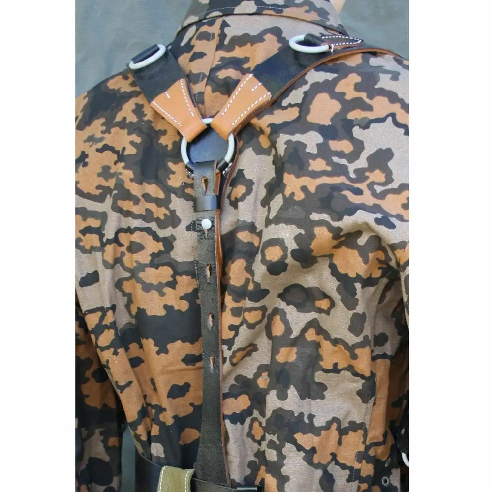 Немецкие армейские Y образные ремни WW2 кожаные подтяжки с нагрузкой боевой ремень