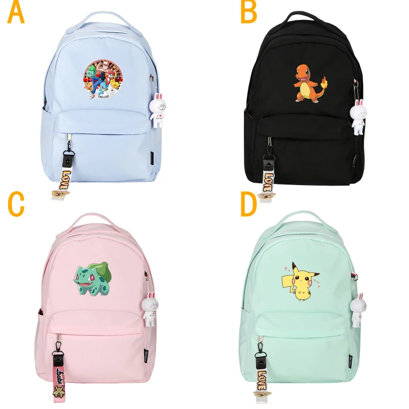 Рюкзак для косплея Pokémon детский дорожный рюкзак с рисунком Пикачу девочек и