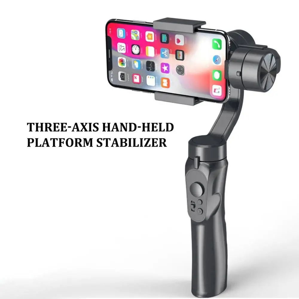H4 3-Axis Handheld Gimbal Stabilizer with Clip Holder for iPhone XS XR X 8Plus 8 7P 7 Samsung &amp Action Camera | Электроника