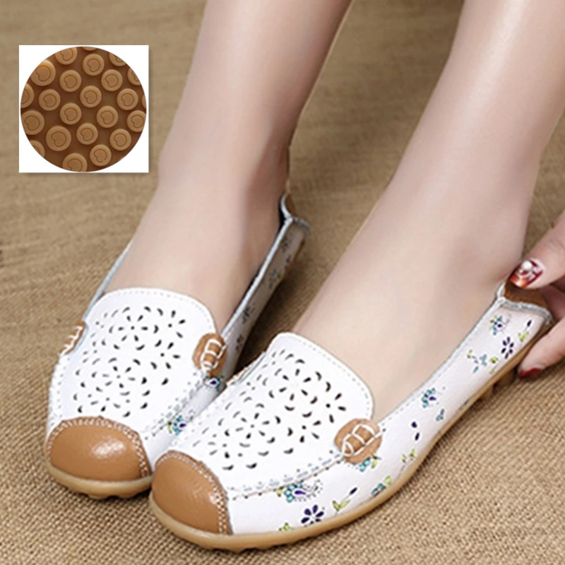 Для женщин натуральный спилок кожа лоферы балетки плоская подошва с вырезом