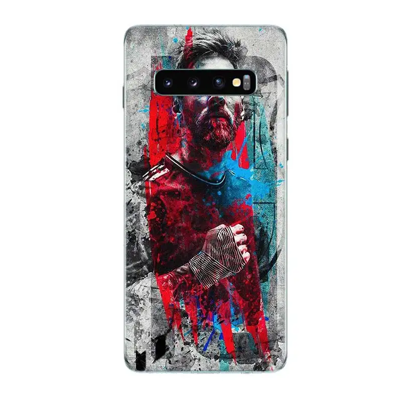 Футбол звезда номер десять силиконовый чехол для samsung Galaxy S8 S9 J4 J6 A8 A6 Plus+ J8 A7 A9 Примечание 10 Pro 9 8 S6 S7 край