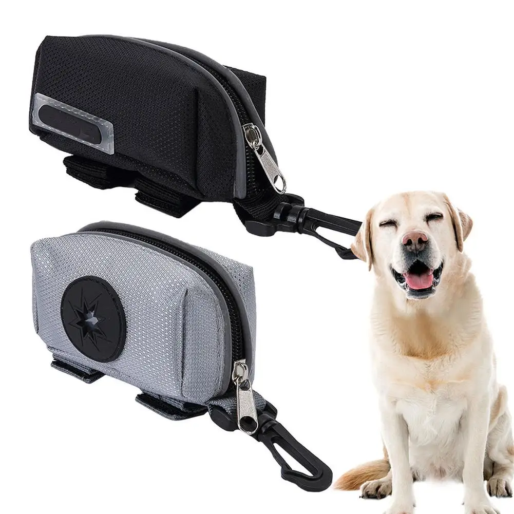 

Сумка-держатель для собачьего уборки, портативный держатель на молнии, с крючком для поводка