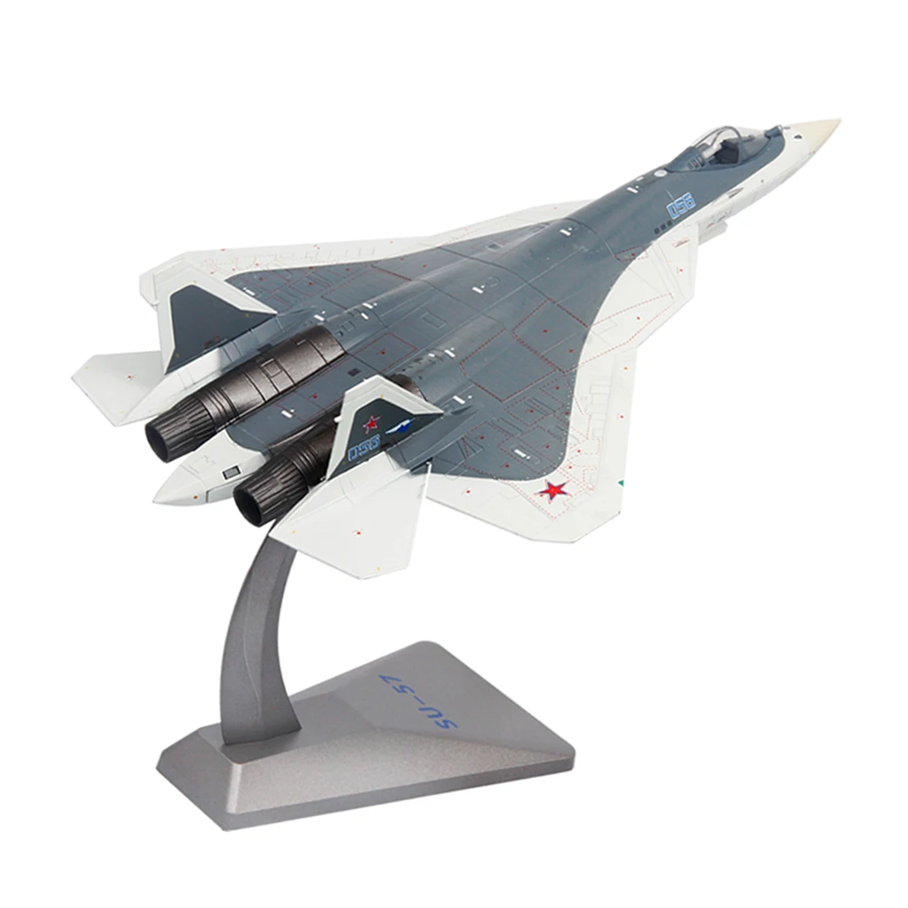 

1/72 Scale Alloy Diecast Aircraft Sukhoi Su-57 Fighter Metal Model Military Airplanes Home Office Decorative 210x205x280mm