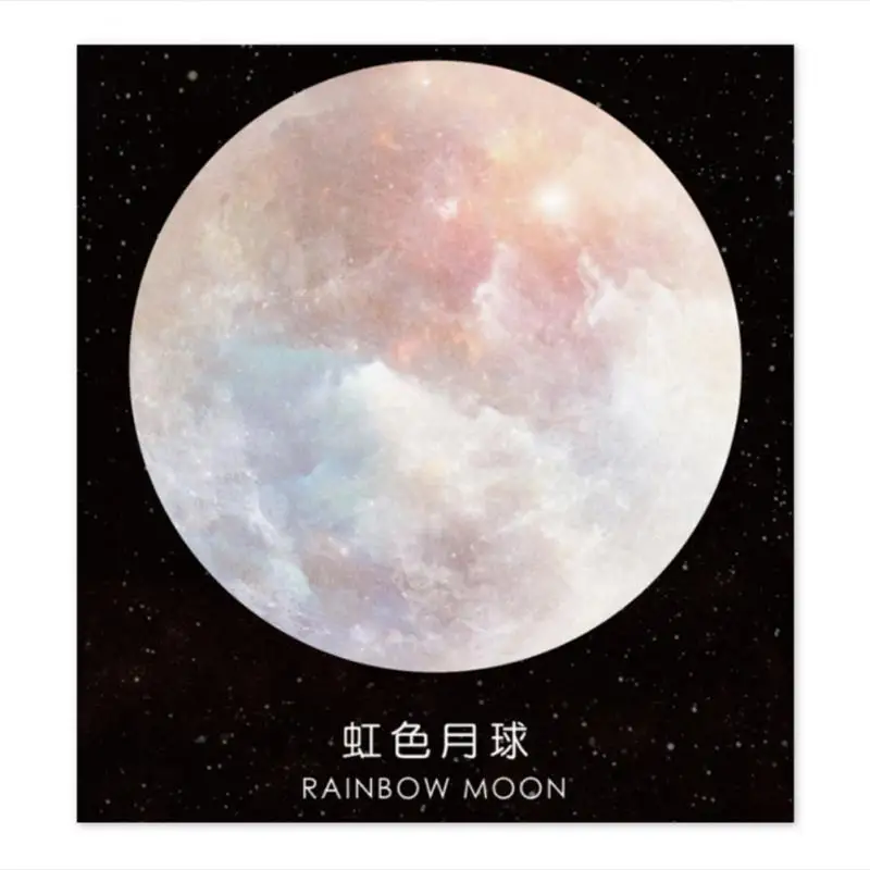 30 шт./упак. портативный планета серия земля Pluto Moon Mini Memo Pad N Times Sticky ярлык сильные