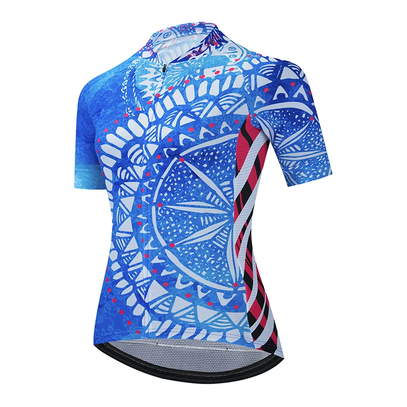 Женская командная майка для велоспорта летняя с коротким рукавом горного