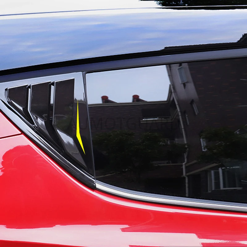 

2 предмета для Toyota C-HR ЧР ABS задняя сторона подъемные оконные жалюзи накладка автомобиля внешние Запчасти 2017 2018 2019 Тюнинг автомобилей