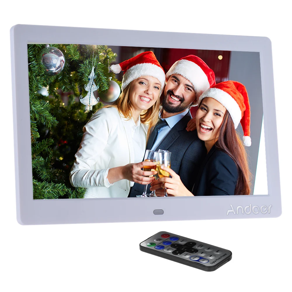 Цифровая фоторамка Andoer LED плеер с широким экраном 10 дюймов HD MP3 MP4 электронные
