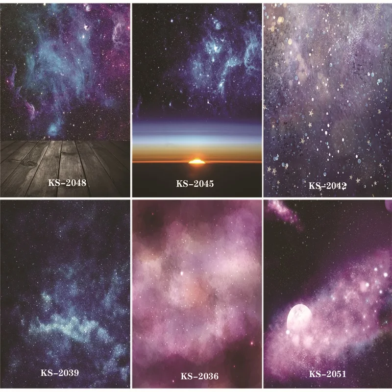

Vinyl Custom Photography Backdrops Prop Starry sky Photography Background #0171