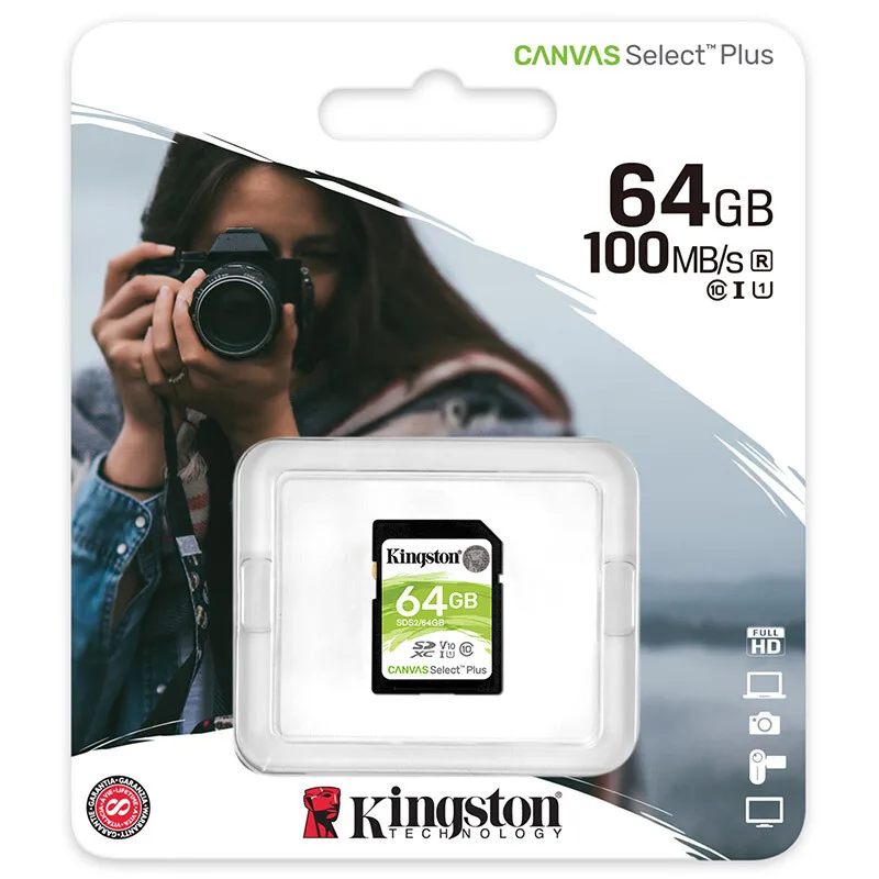 Kingston Оригинал Carato De Memória 64 Гб SD карта памяти класс 10 SDHC Schede Memoria для камеры sony Nikon |